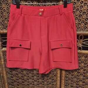 Red pull on Bermuda shorts- NWOT!